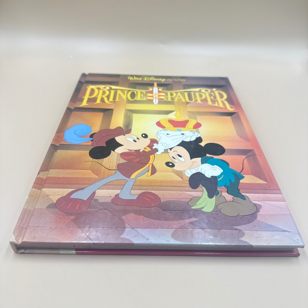 Walt Disney The Prince and the Pauper Book Mickey Mouse Classic Series Hardcover